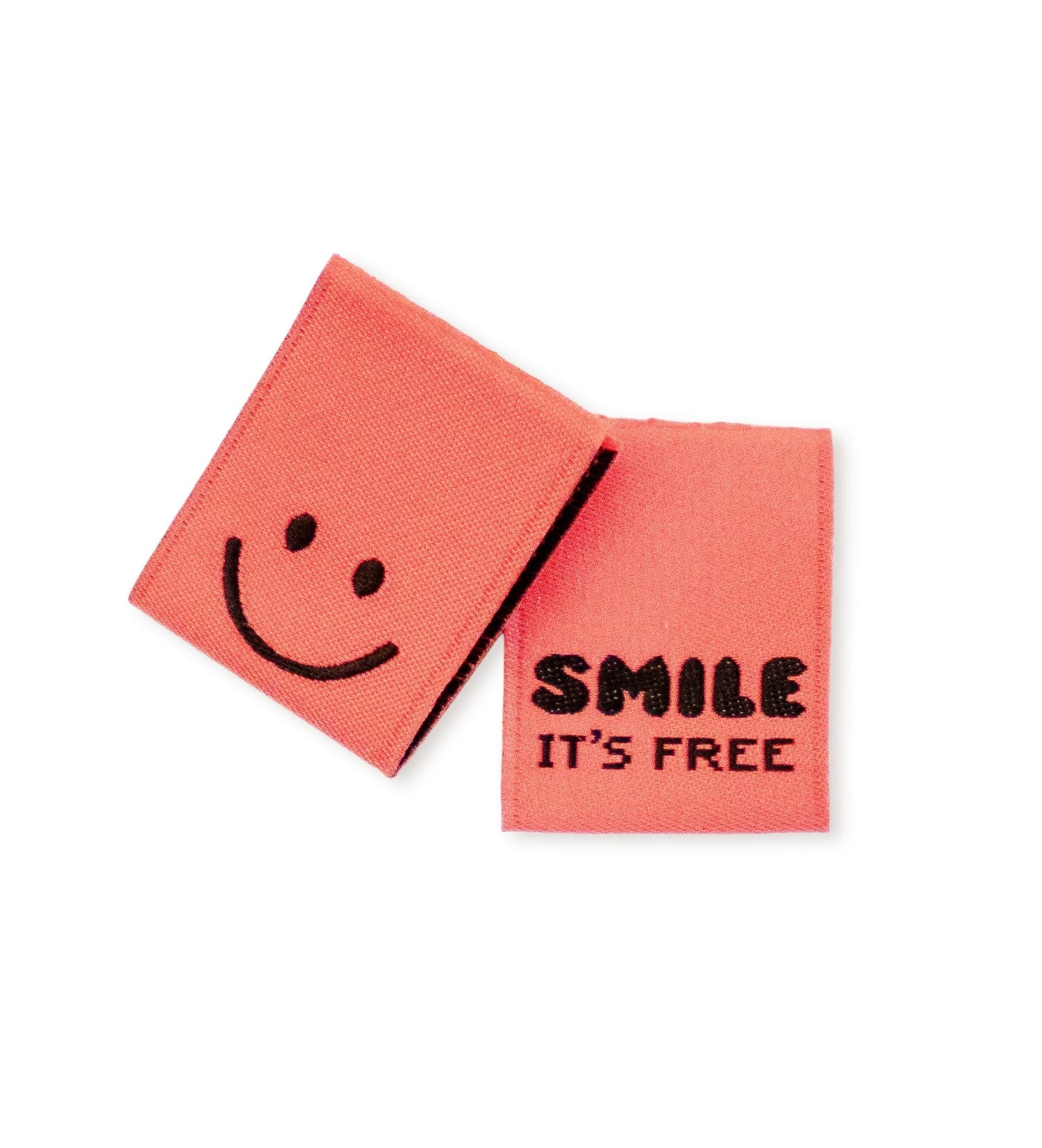 Klapp-Weblabel - smile it´s free *neoncoral* - Paul &amp; Clara