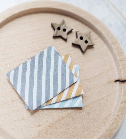 Klapp - Weblabel *Stripes - Hellblau* - Paul &amp; Clara