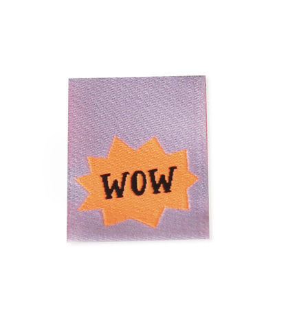 Klapp - Weblabel *wow* lila/neonorange - Paul &amp; Clara