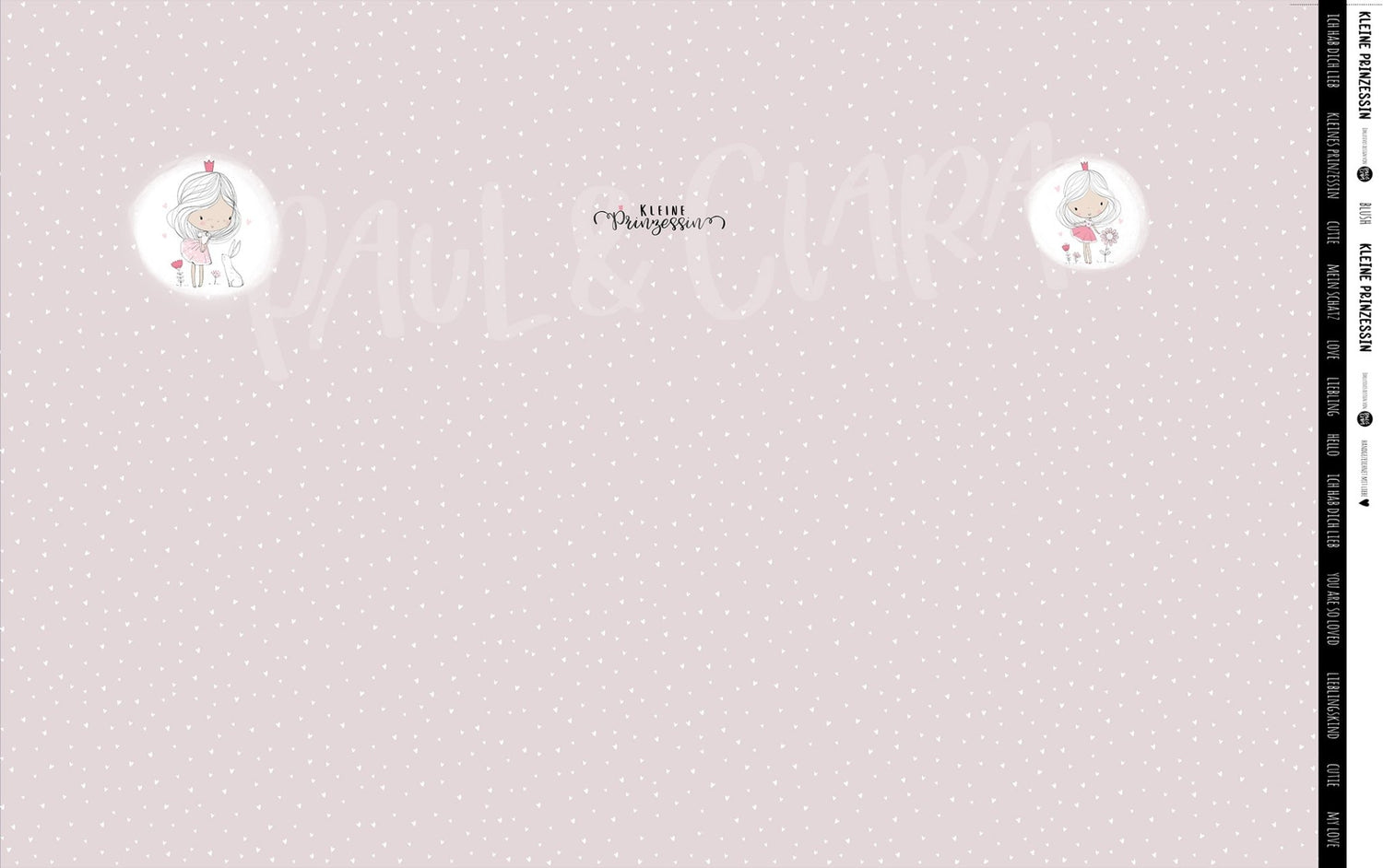 Kleine Prinzessin - XXL Panel - Blush 100 cm - Paul &amp; Clara