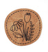 Kunstlederlabel - Blumen *iron-on* - Paul & Clara