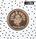 Kunstlederlabel - cute & sweet gold *iron - on* - Paul & Clara