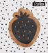 Kunstlederlabel - Erdbeere *iron - on* - Paul & Clara