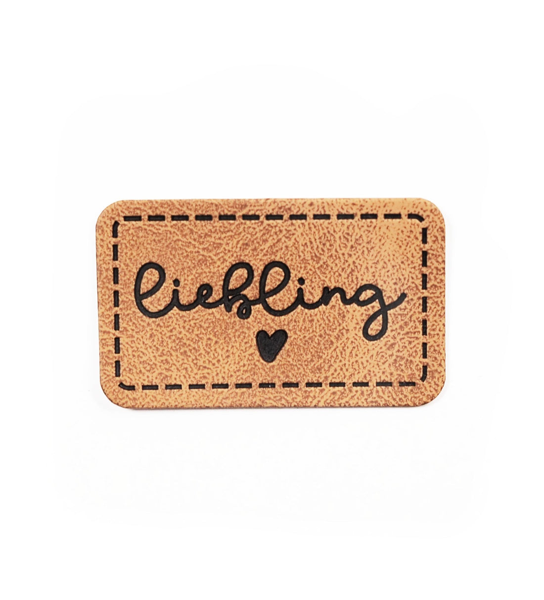 Kunstlederlabel - liebling *iron - on* - Paul &amp; Clara