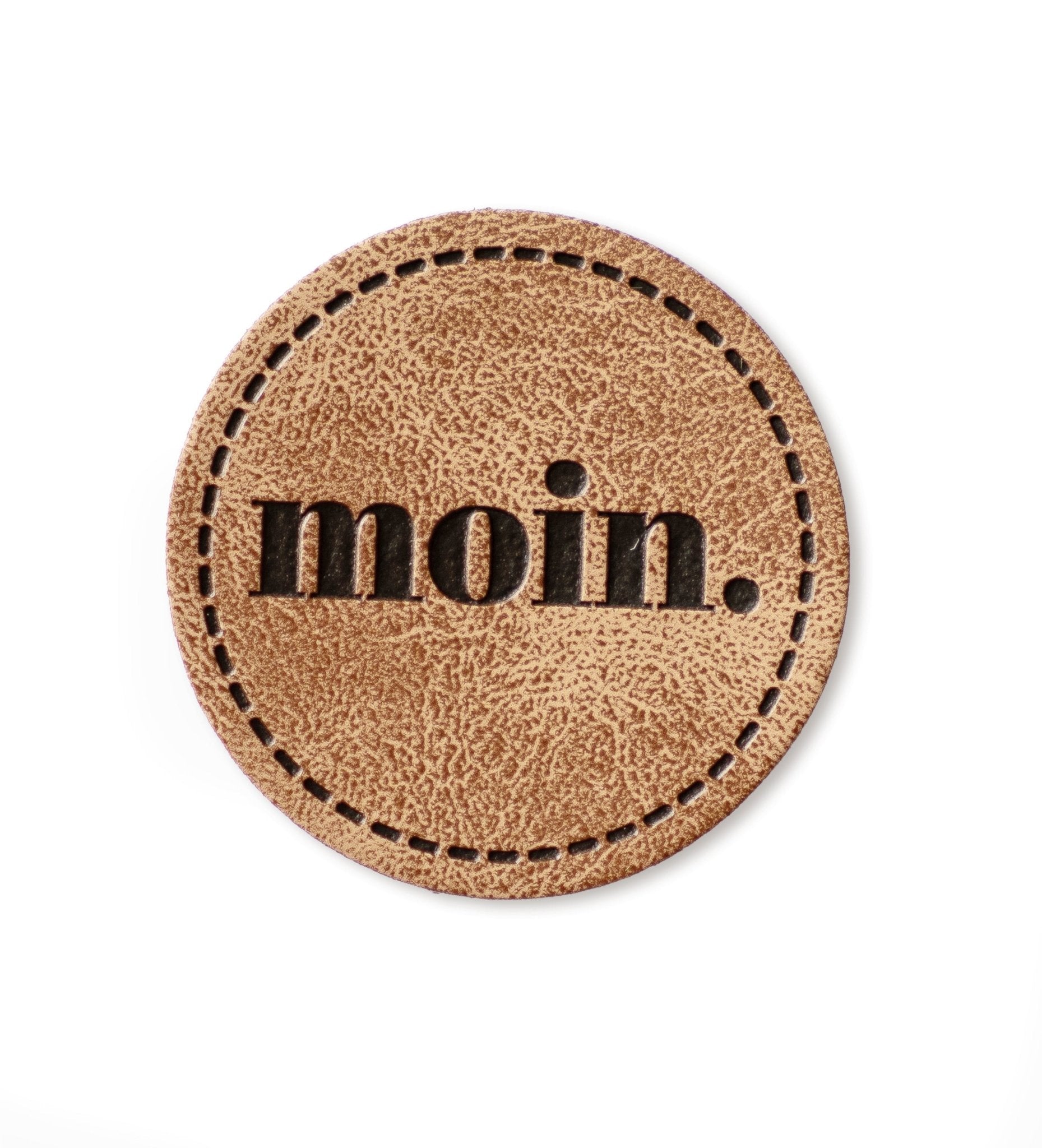 Kunstlederlabel - moin *iron - on* - Paul &amp; Clara