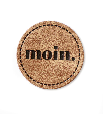 Kunstlederlabel - moin *iron - on* - Paul &amp; Clara