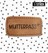 Kunstlederlabel - Mutterpass *iron - on* - Paul & Clara