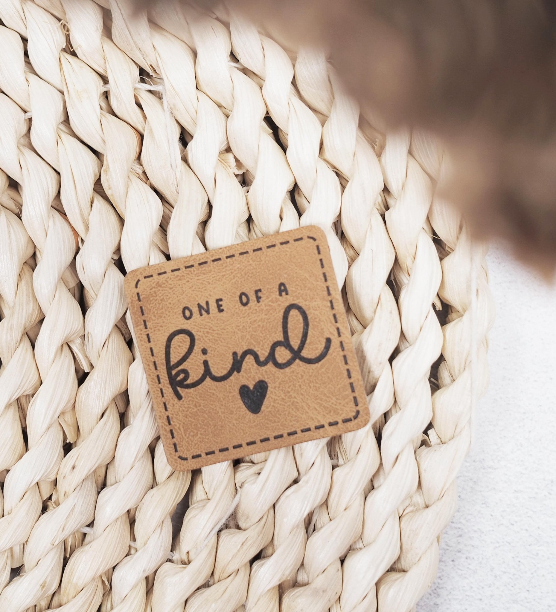 Kunstlederlabel - one of a kind *iron - on* - Paul &amp; Clara