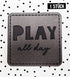 Kunstlederlabel - play all day *iron - on* - Paul & Clara