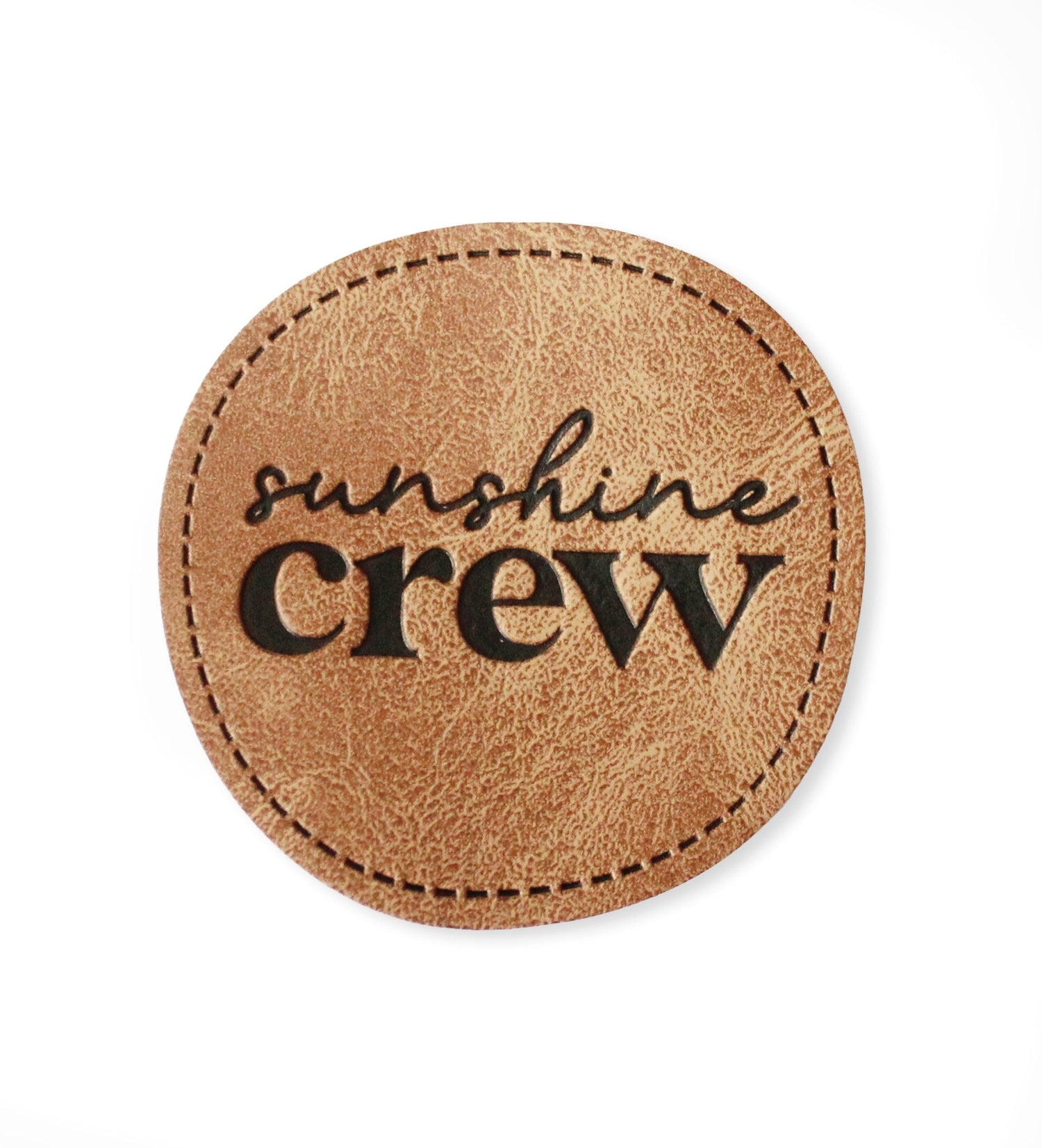 Kunstlederlabel - sunshine crew *iron - on* - Paul &amp; Clara