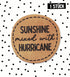 Kunstlederlabel - Sunshine mixed with hurricane *iron - on* - Paul & Clara