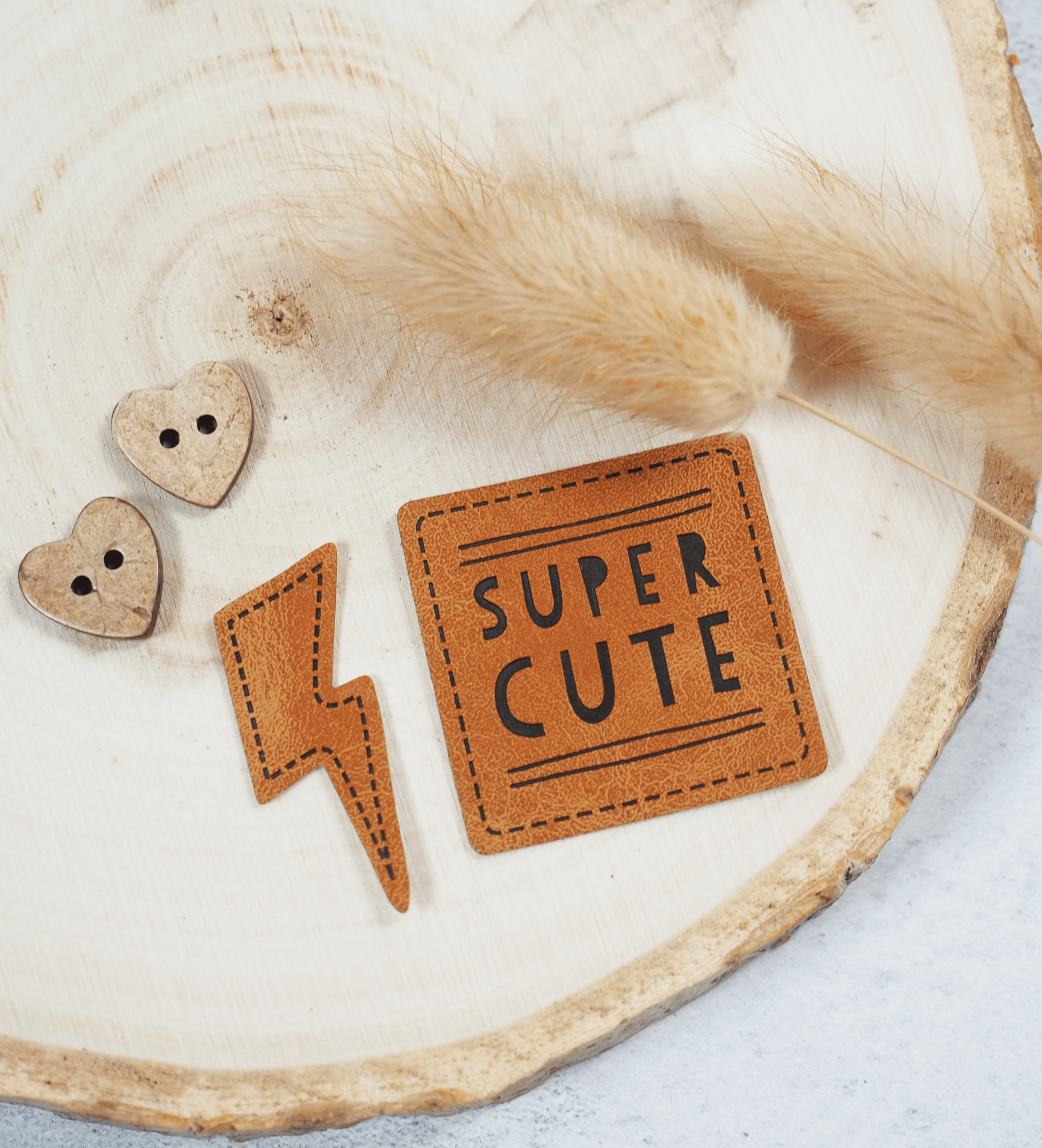 Kunstlederlabel - super hero *iron - on* - Paul &amp; Clara