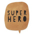 Kunstlederlabel - Superhero Sprechblase XXL *iron - on* - Paul & Clara