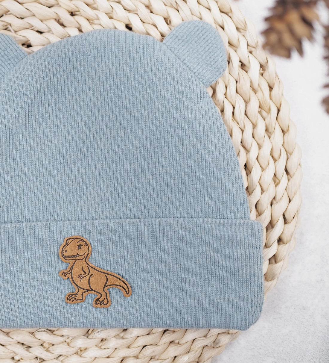 Kunstlederlabel - T - Rex Dino *iron - on* - Paul &amp; Clara