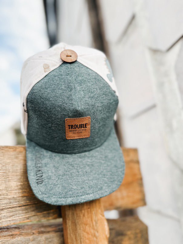 Kunstlederlabel - trouble never looked so cute *iron - on* - Paul &amp; Clara