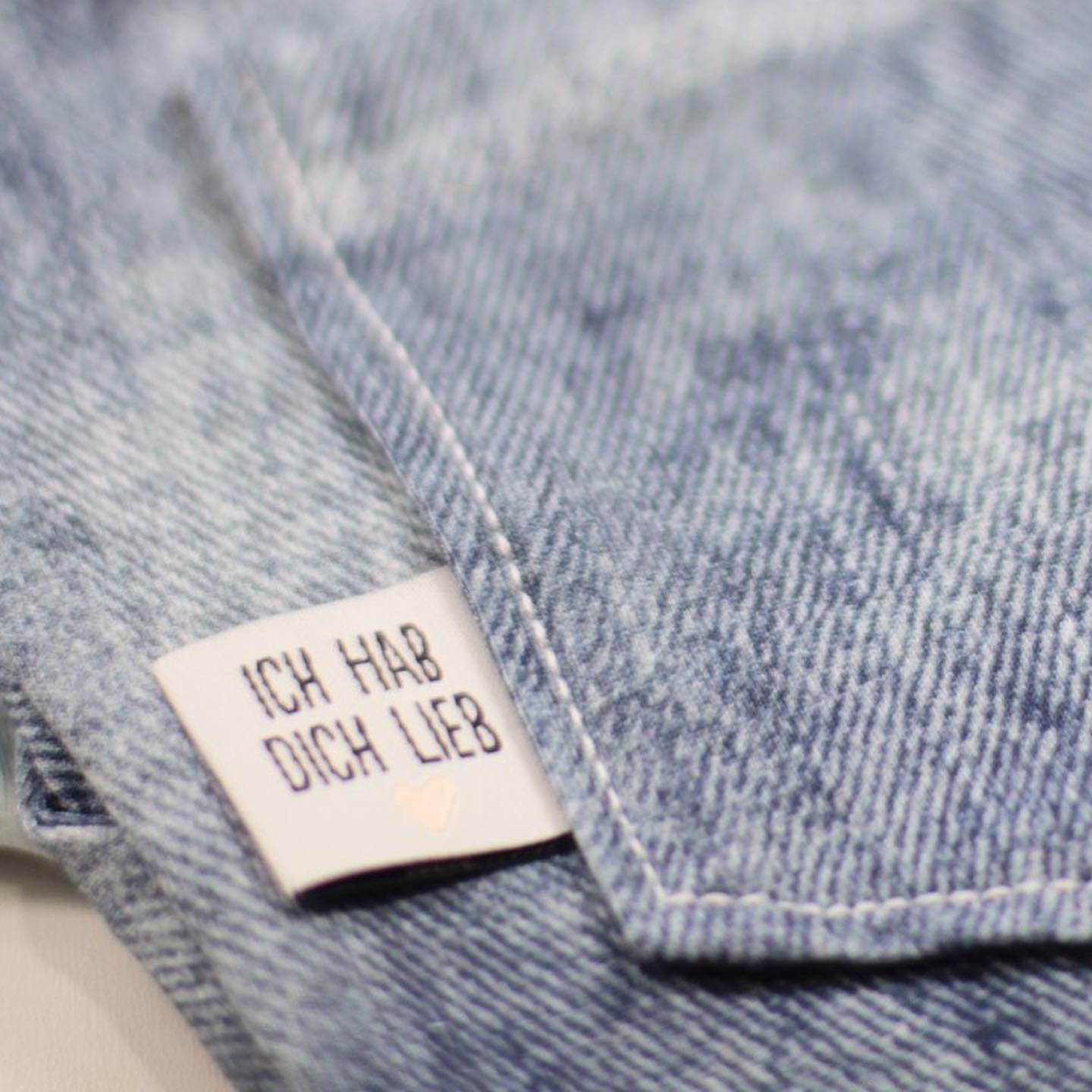 Label *Ich hab dich lieb* - 3,1 x 2,4 cm - 4er Pack - Paul &amp; Clara
