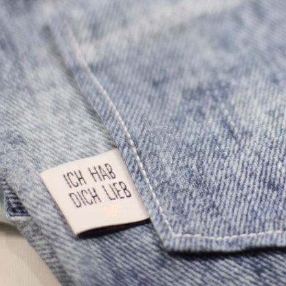 Label *Ich hab dich lieb* - 3,1 x 2,4 cm - 4er Pack - Paul &amp; Clara