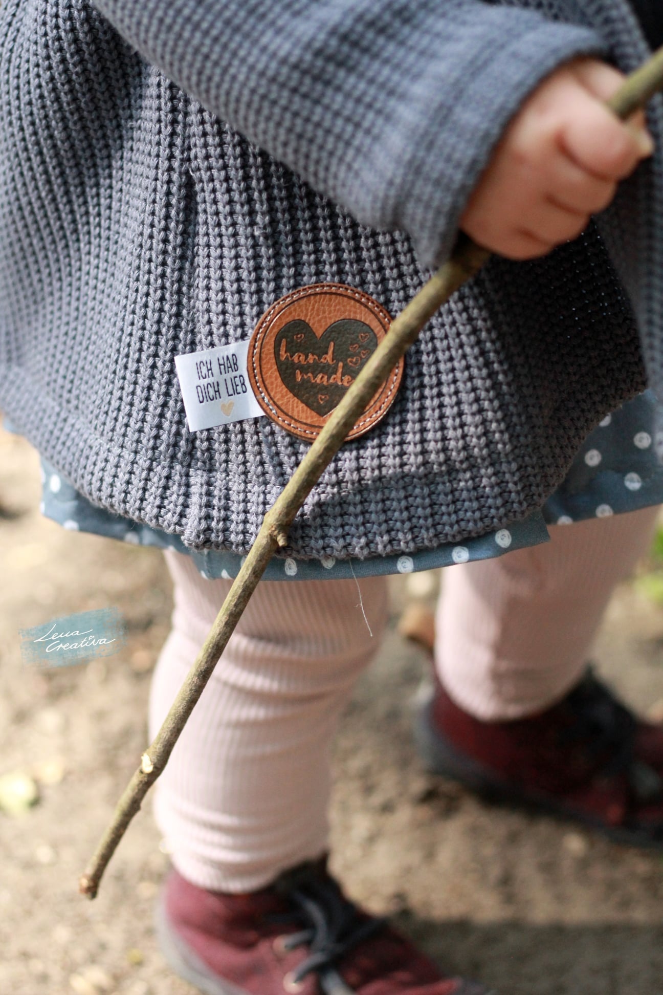 Label *Ich hab dich lieb* - 3,1 x 2,4 cm - 4er Pack - Paul &amp; Clara