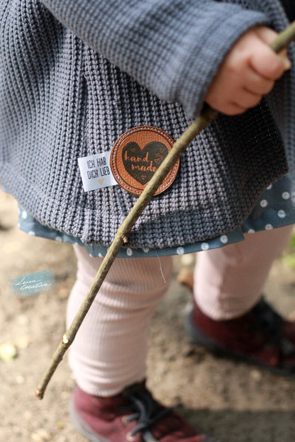 Label *Ich hab dich lieb* - 3,1 x 2,4 cm - 4er Pack - Paul &amp; Clara