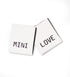 Label *MINI/LOVE* - 4er Pack - Paul & Clara