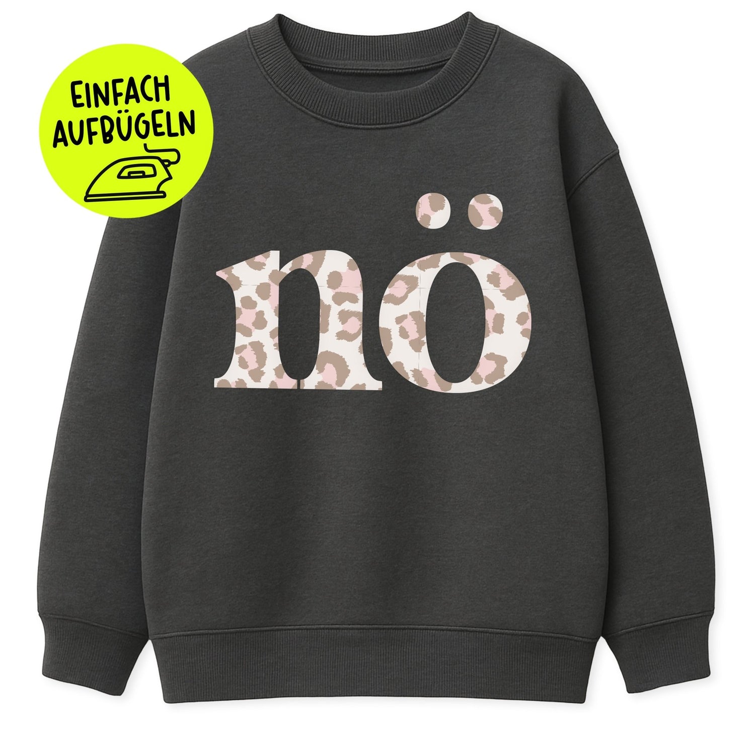 *LIMITIERT* XL Flock - Patch - nö - Leo - *iron - on* - Paul &amp; Clara