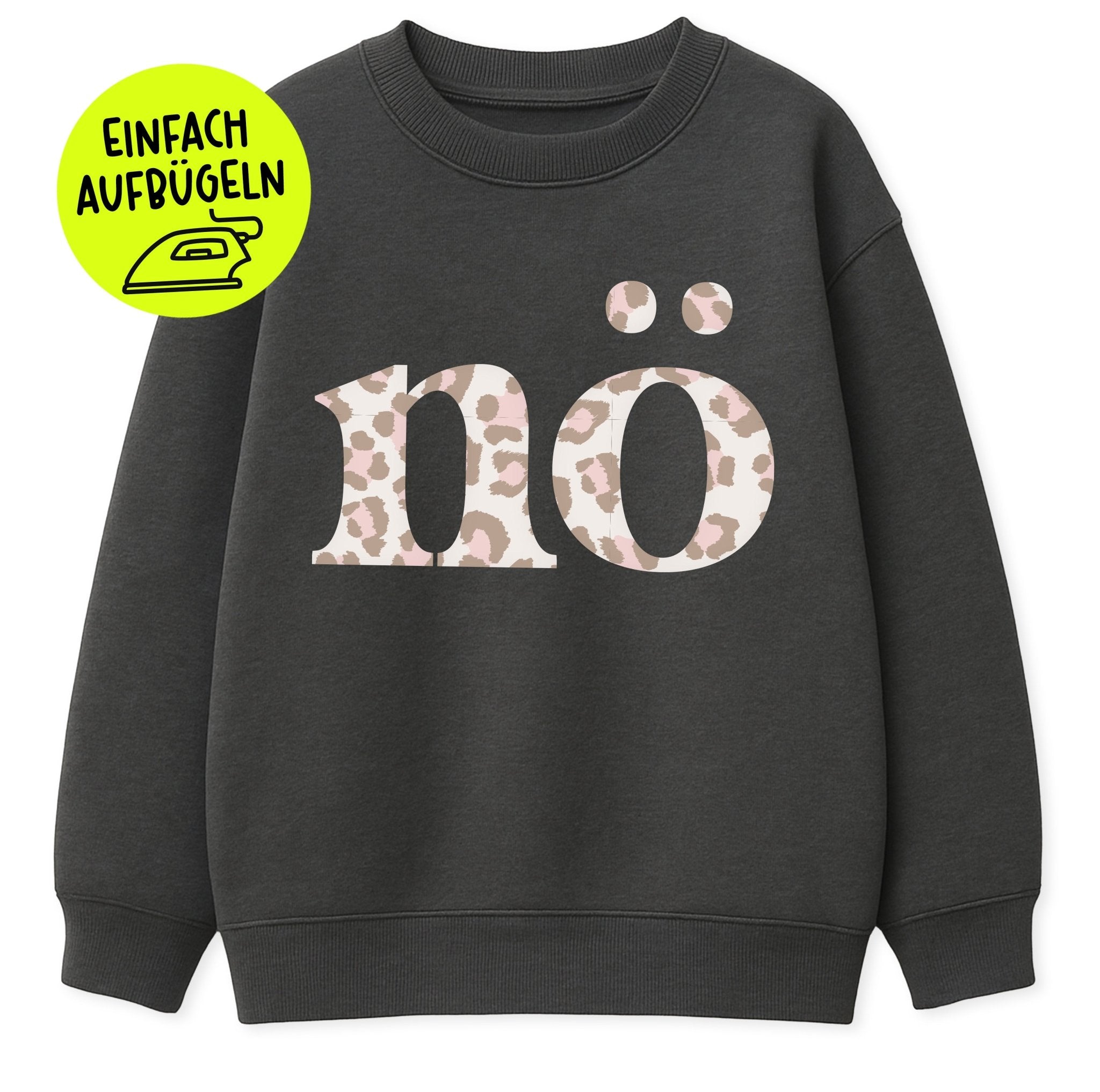 *LIMITIERT* XL Flock - Patch - nö - Leo - *iron - on* - Paul &amp; Clara