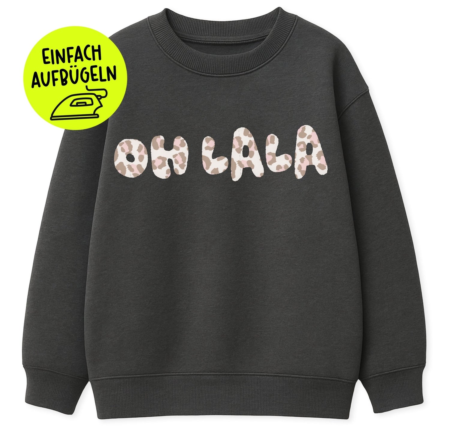 *LIMITIERT* XL Flock - Patch - oh lala - Leo - *iron - on* - Paul &amp; Clara