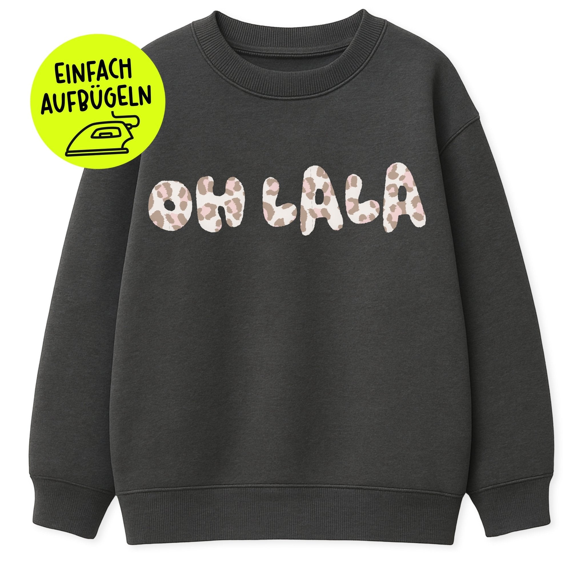 *LIMITIERT* XL Flock - Patch - oh lala - Leo - *iron - on* - Paul &amp; Clara