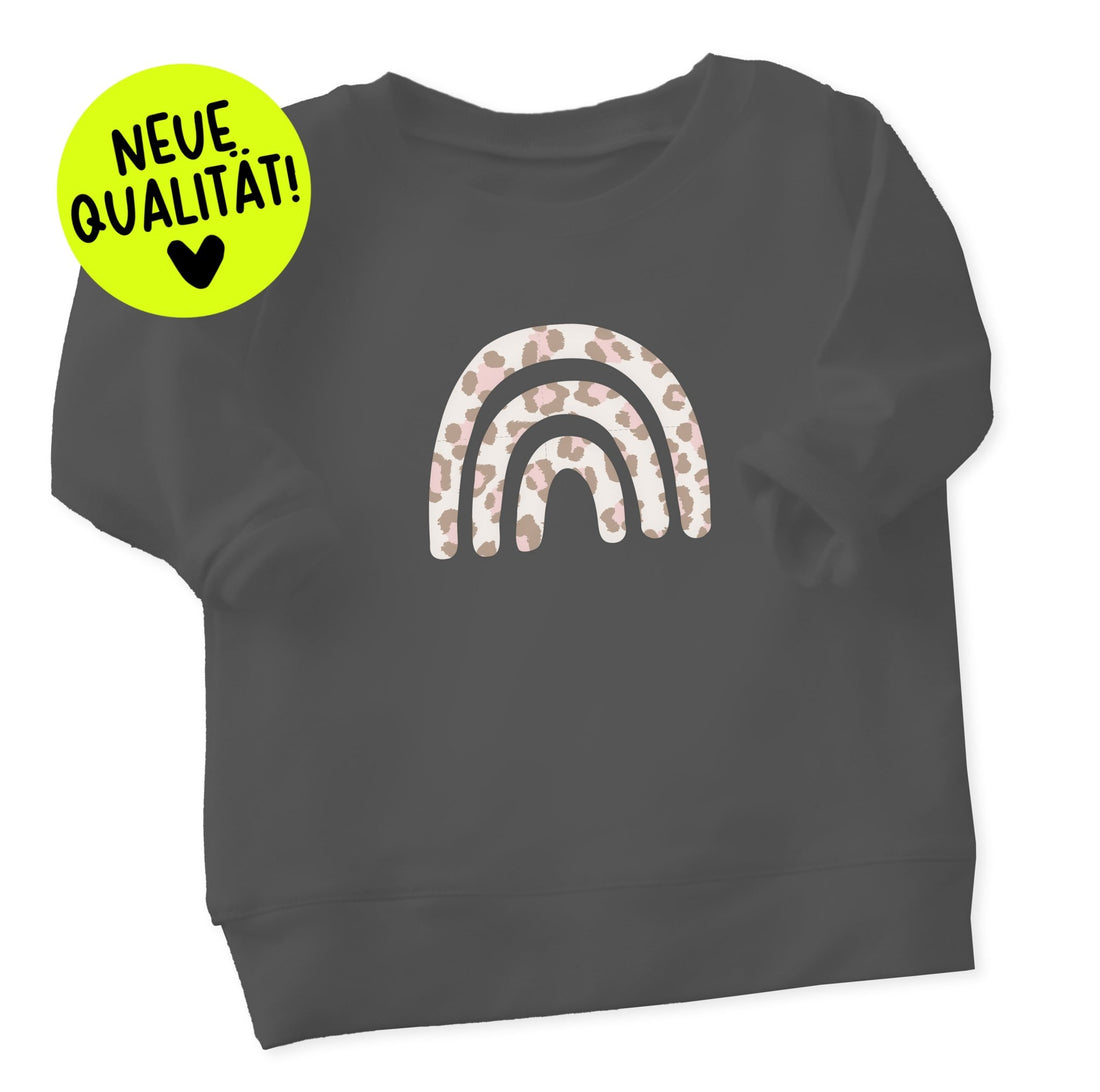 *LIMITIERT* XL Flock - Patch - Regenbogen - Leo - *iron - on* - Paul &amp; Clara
