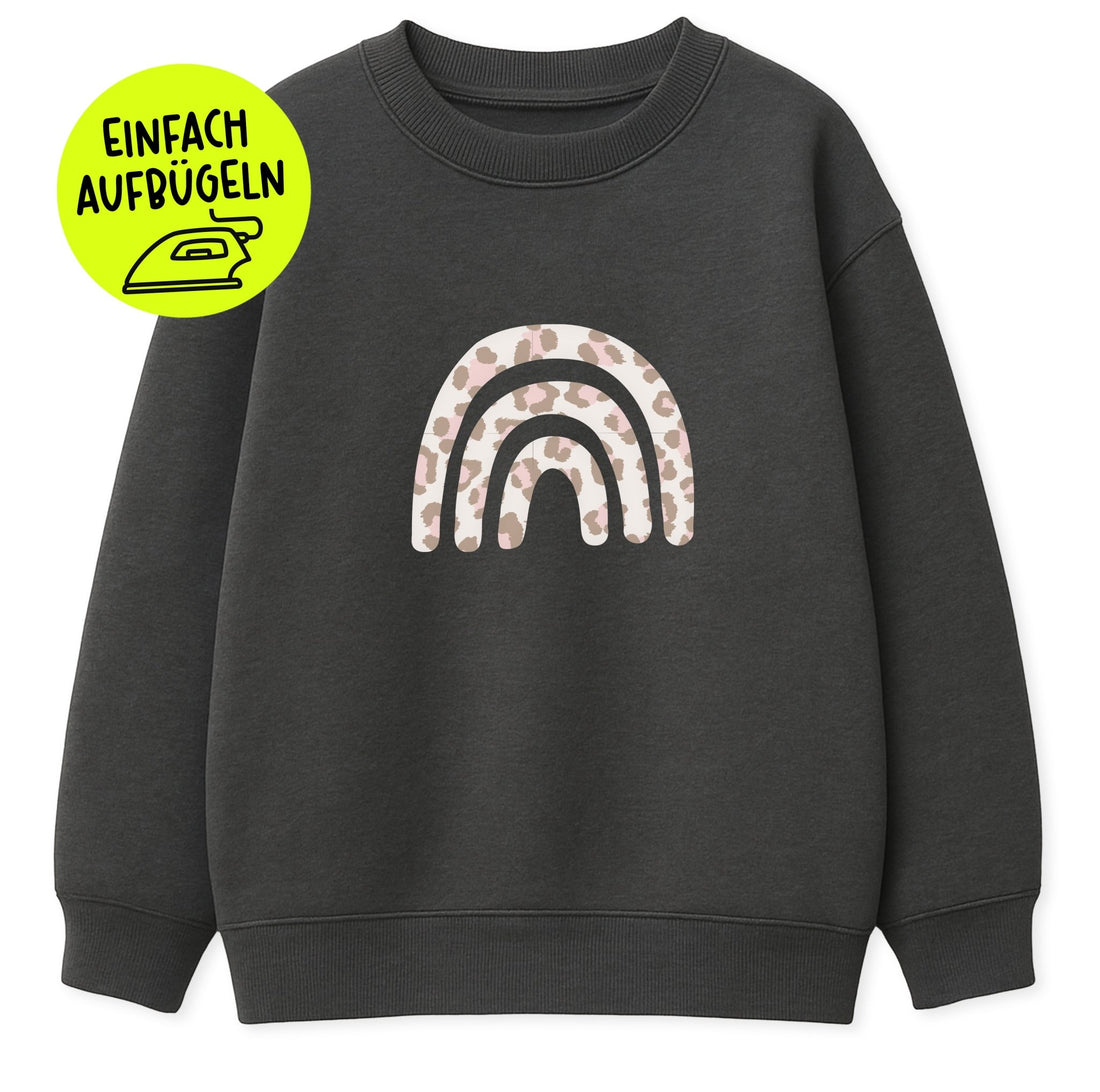 *LIMITIERT* XL Flock - Patch - Regenbogen - Leo - *iron - on* - Paul &amp; Clara
