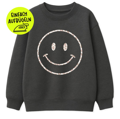 *LIMITIERT* XL Flock - Patch - smile - Leo - *iron - on* - Paul &amp; Clara