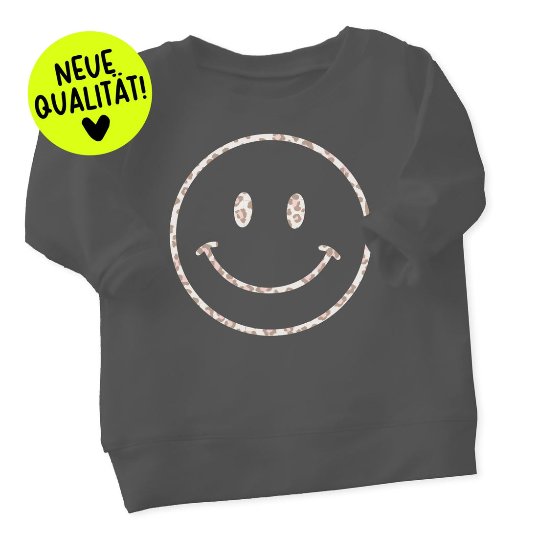 *LIMITIERT* XL Flock - Patch - smile - Leo - *iron - on* - Paul &amp; Clara