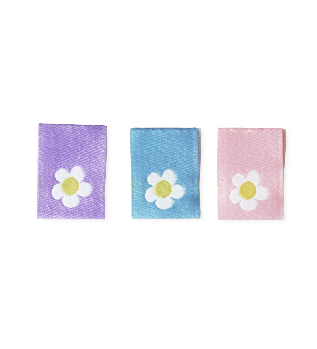 Mini - Klapp - Weblabel *Blumen* - 3er - Set - Paul &amp; Clara