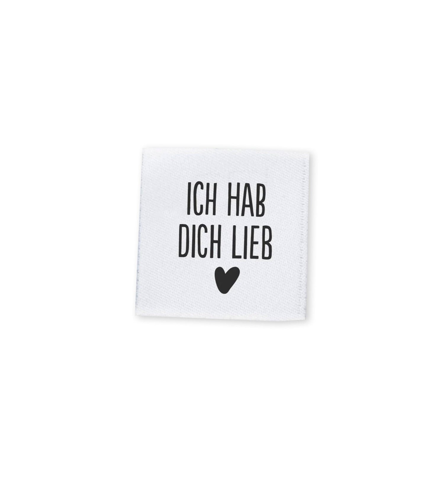 Mini - Weblabel *ich hab dich lieb* - Paul &amp; Clara