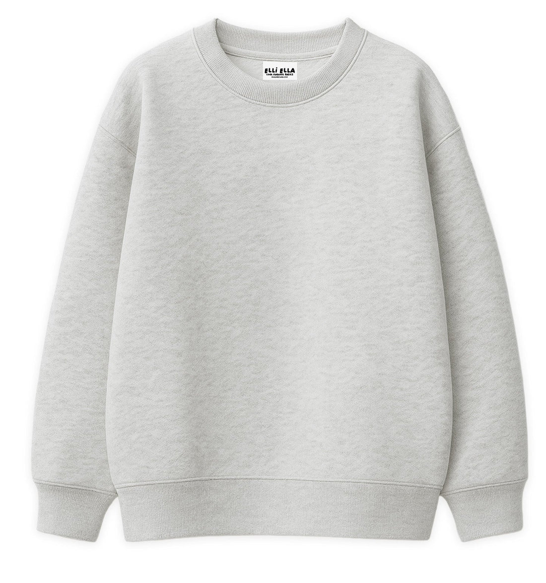 Oversize Sweater - Hellgrau meliert - Paul &amp; Clara