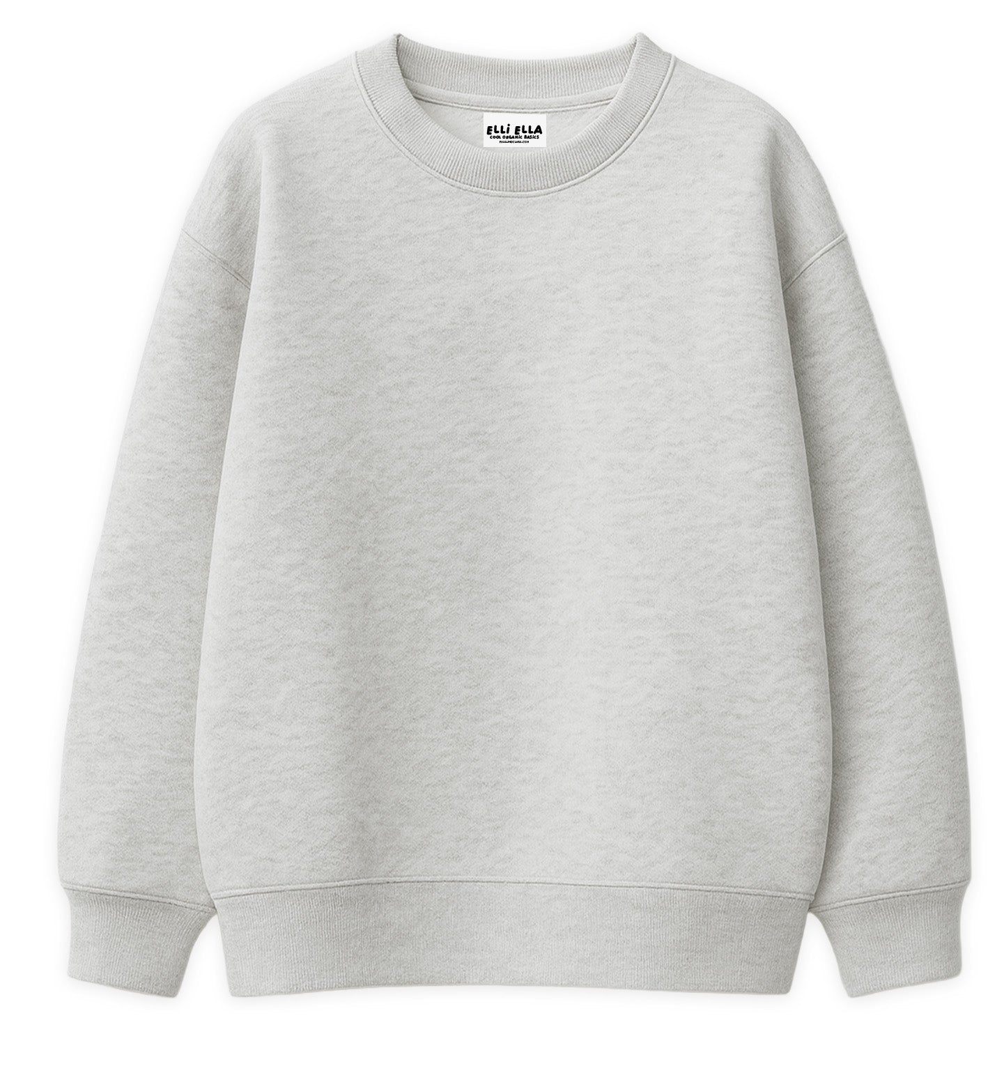 Oversize Sweater - Hellgrau meliert - Paul &amp; Clara