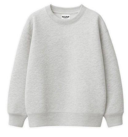 Oversize Sweater - Hellgrau meliert - Paul &amp; Clara