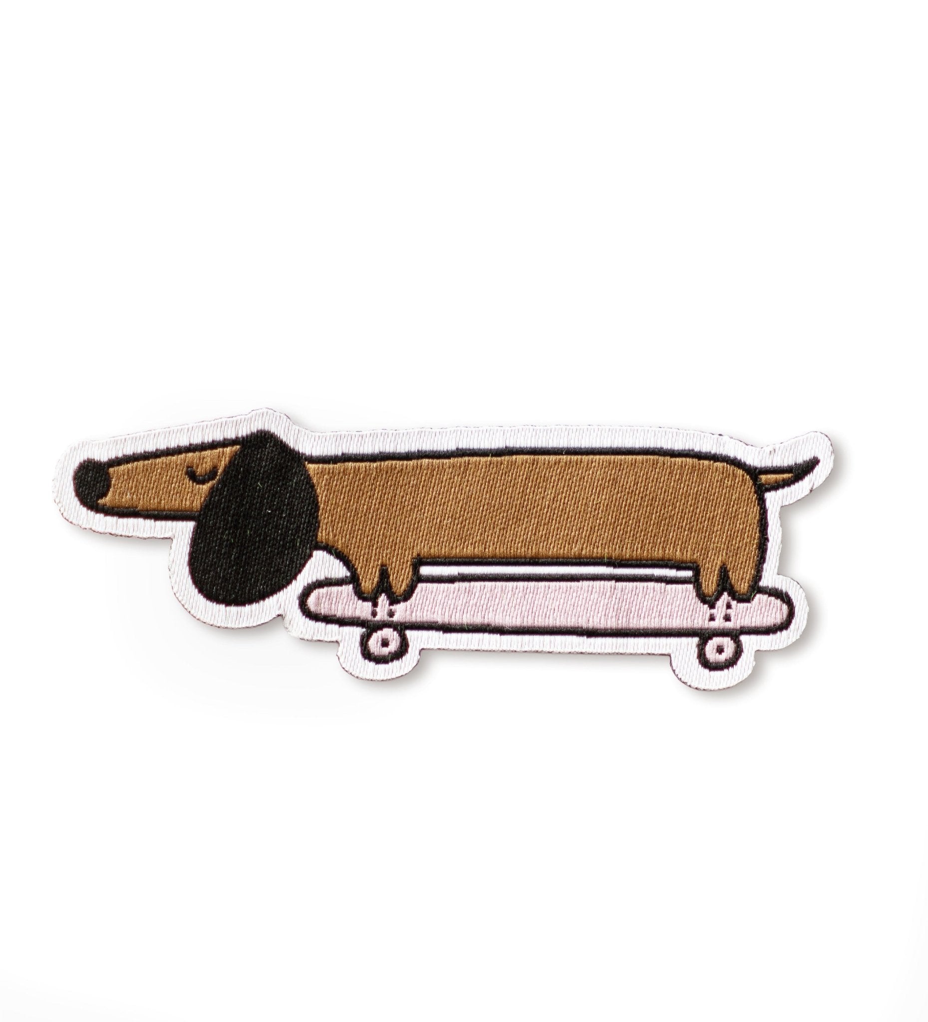 Patch - Dackel Skateboard *iron - on* - Paul &amp; Clara