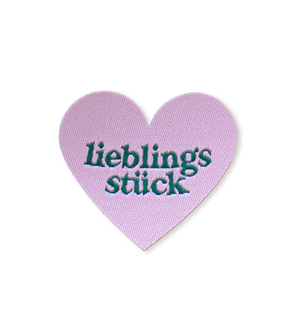 Patch - Lieblingsstück *Dunkelgrün/Rosa *iron - on* - Paul &amp; Clara