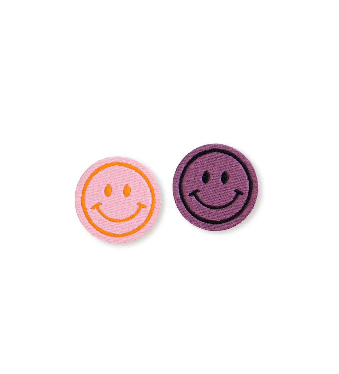 Patch - mini smile - 2er Pack - Bordeaux/Rosa *iron - on* - Paul &amp; Clara