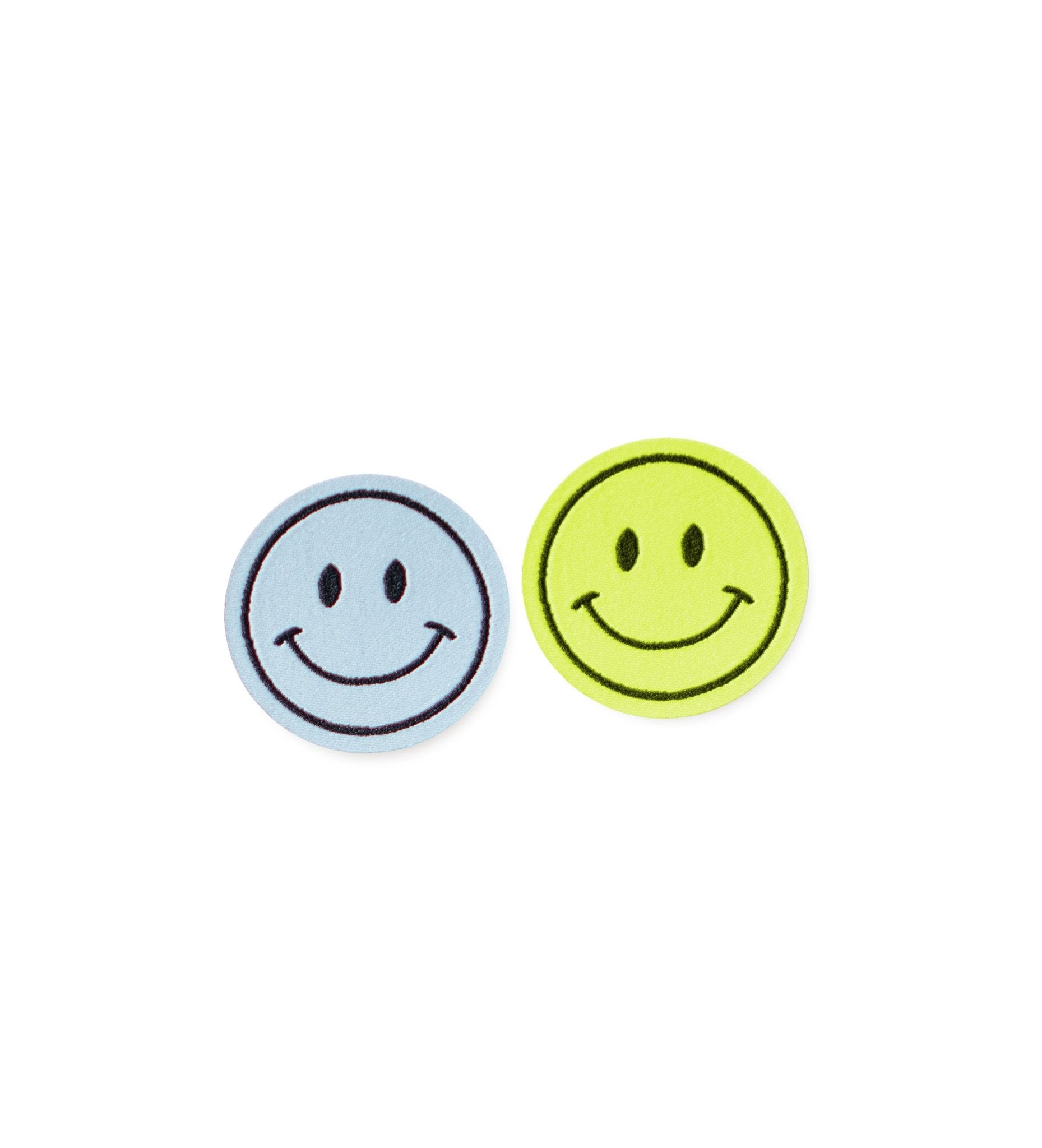 Patch - mini smile - 2er Pack - Mint/Neongelb *iron-on* - Paul &amp; Clara