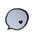 Patch - sprechblase "herz" *iron-on* - Paul & Clara