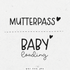 Plottdatei - Mutterpass / Baby loading - Paul & Clara