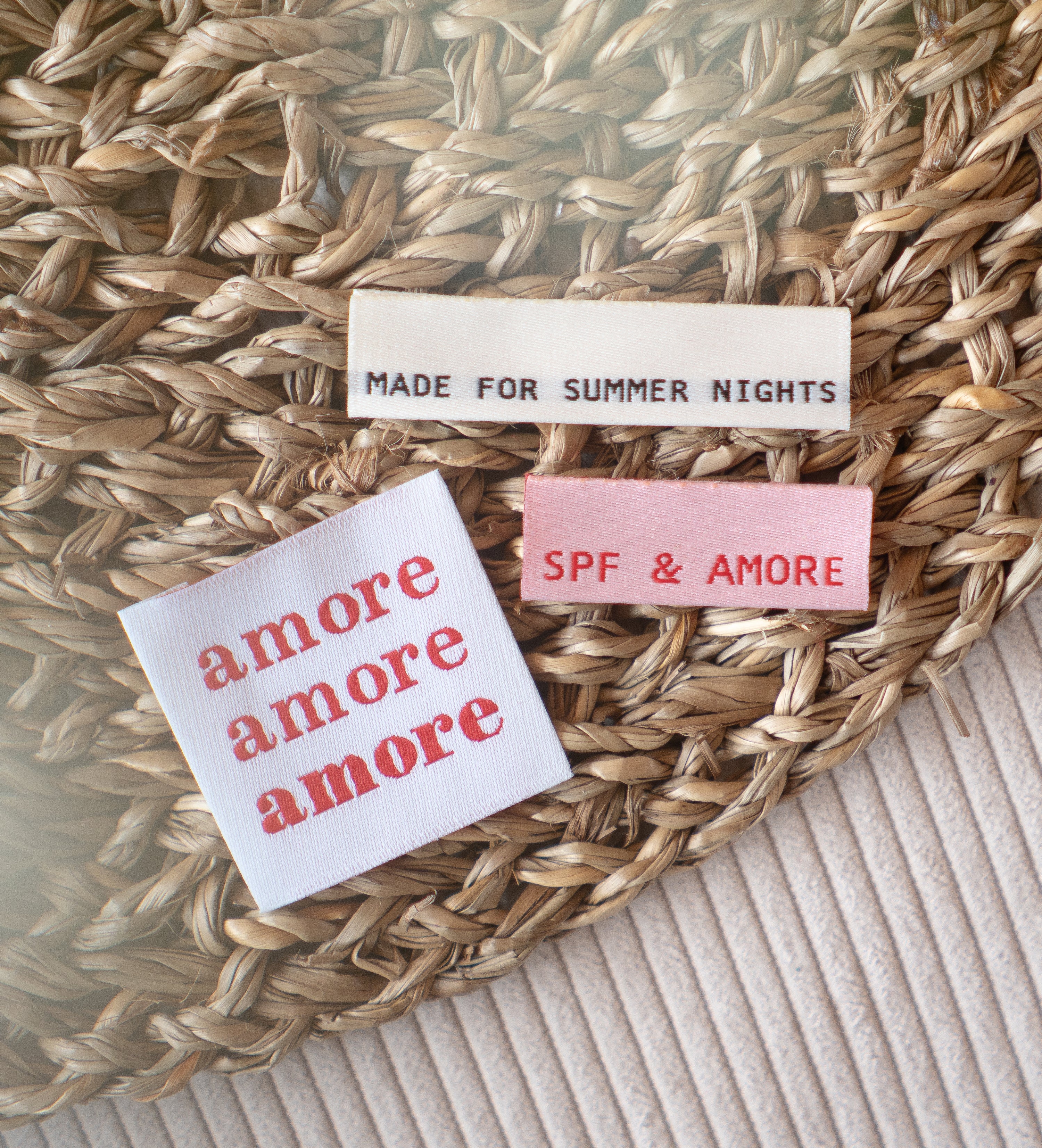 Klapp-Weblabel - made for summer nights