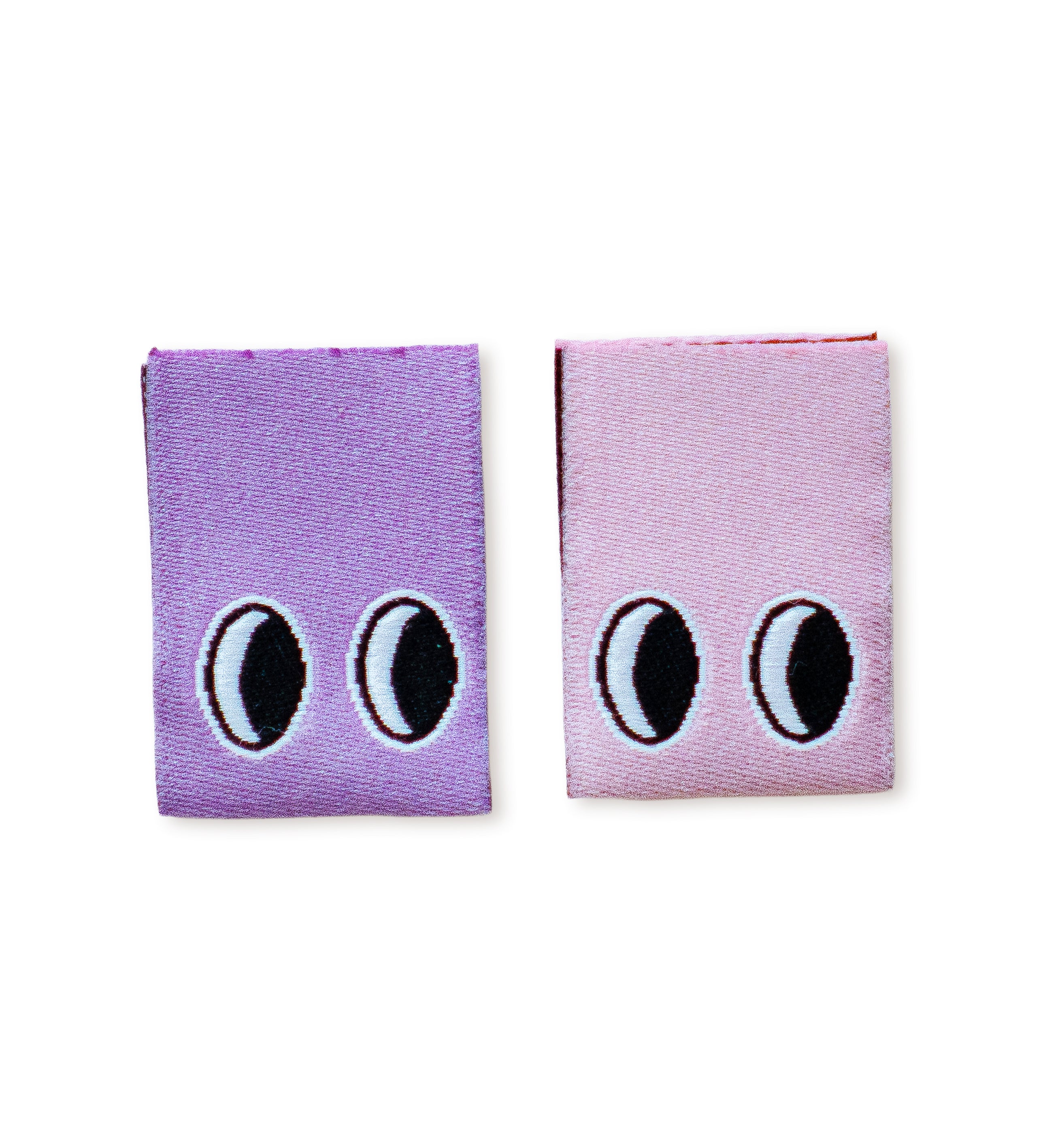 Klapp-Weblabel - augen *2er Set*