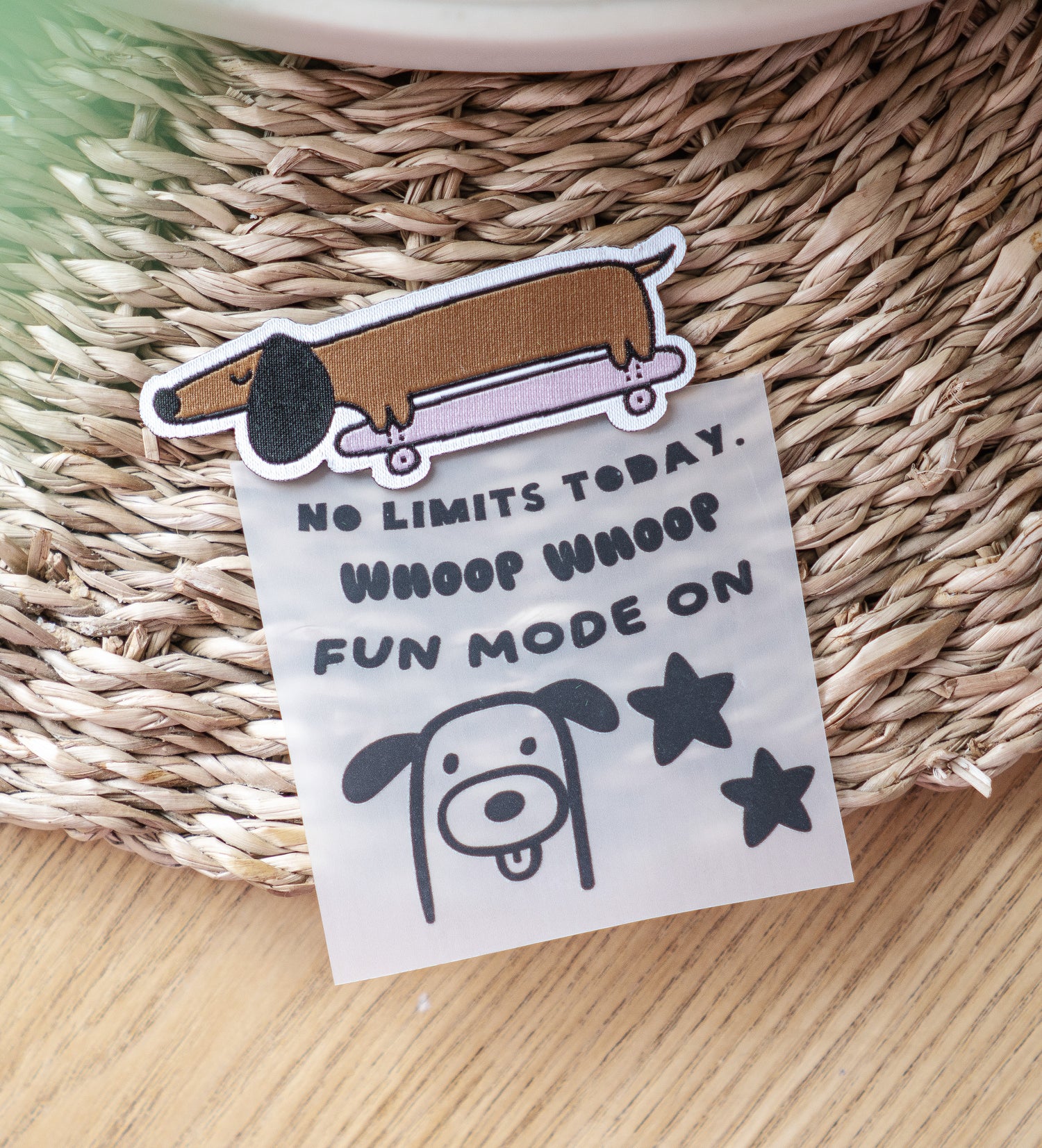 Patch - Dackel Skateboard *iron-on* - Paul &amp; Clara