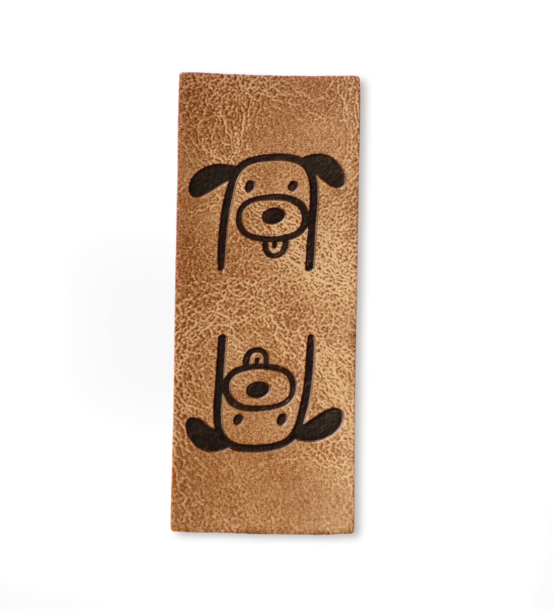 Klapp-Kunstlederlabel - Dackel - Paul &amp; Clara