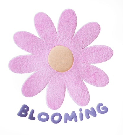 XL Teddy-Patch - Blume *iron-on*