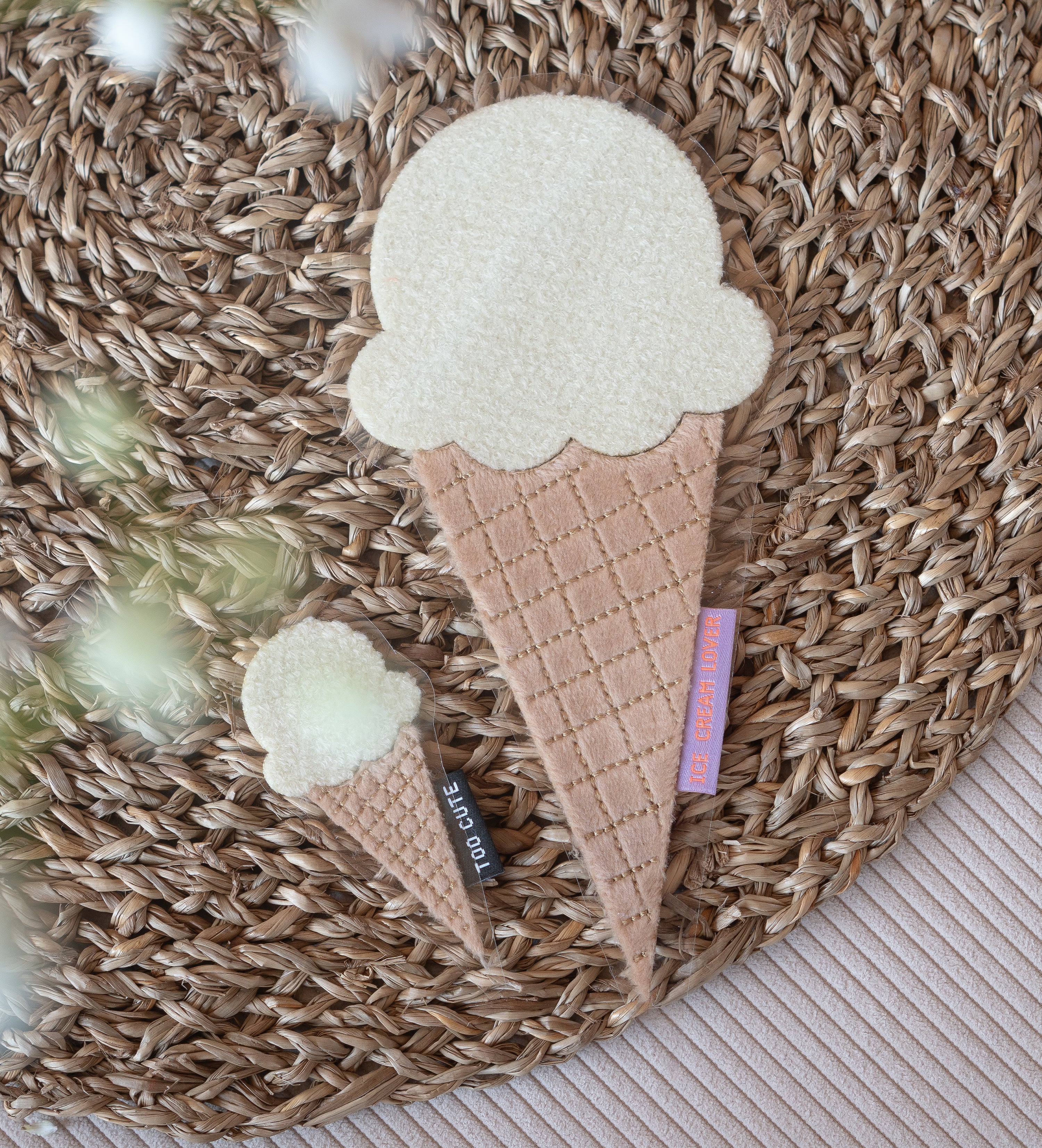 XL Teddy-Patch - Eis *iron-on*