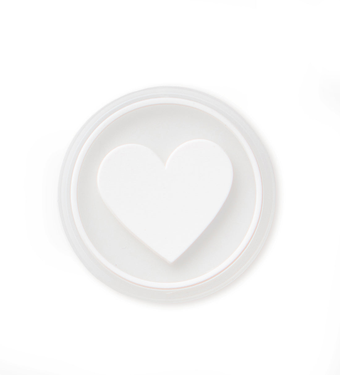 Silikon Patch - herz - rund